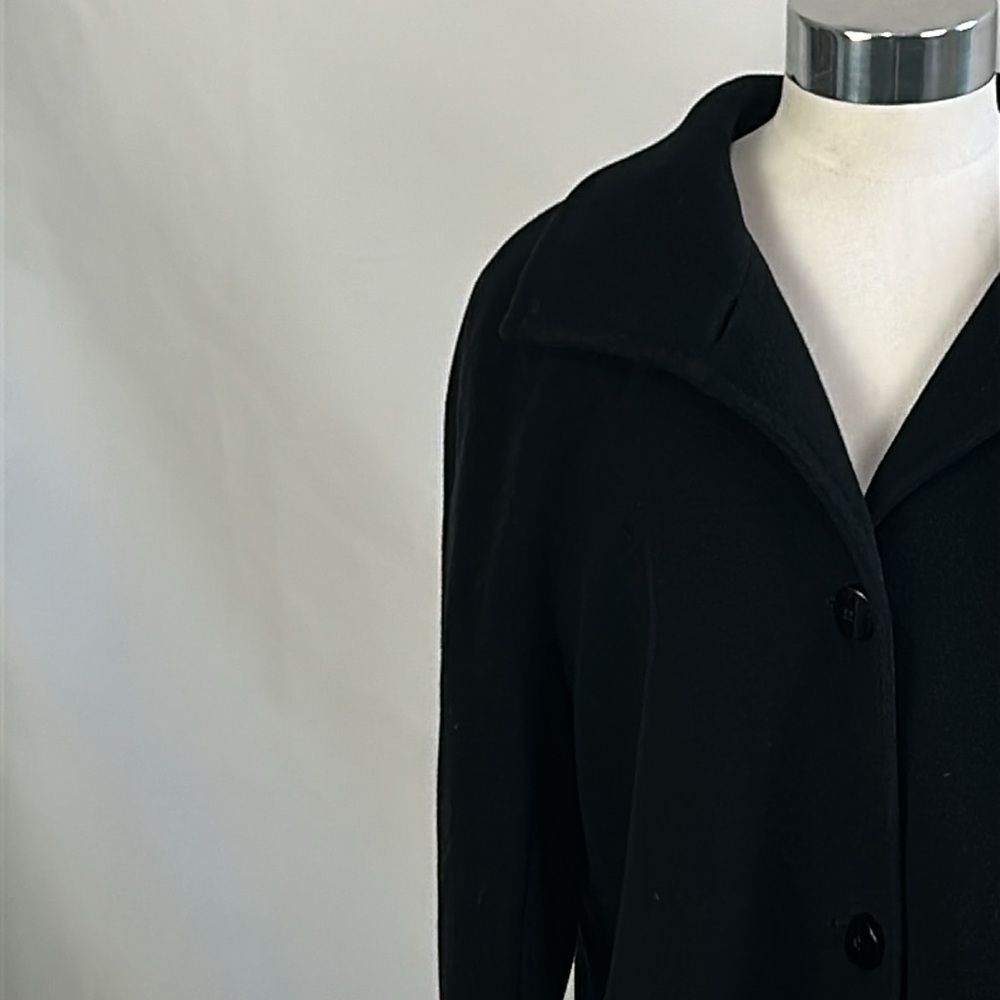 Talbots Black 3/4 Wool Jacket - image 2
